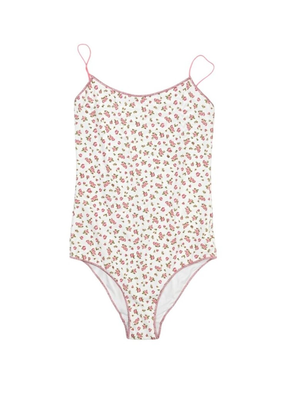 Oseree One Piece Swimsuit in White Floral